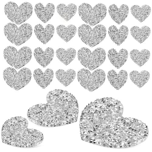 ARTIBETTER 30 Stück Teiliges Herz Strass Aufnäher zum Aufbügeln Selbstklebend Bling Patches in Dekorative Vielseitige Applikationen für Kleidung Taschen Hüte ARTIBETTER 30 Stück Teiliges Herz Strass Aufnäher zum Aufbügeln Selbstklebend Bling Patches in Dekorative Vielseitige Applikationen für Kleidung Taschen Hüte von Artibetter
