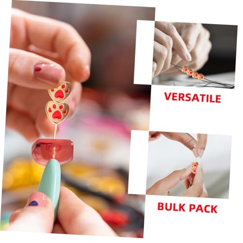 ARTIBETTER 30 Stück Teiliges Herzform Metallperlen mit Hundepfoten Charms für DIY Schmuckherstellung Langlebige Legierung mit Emaille Finish Kleine Lochperlen für Armbänder und Halsketten ARTIBETTER 30 Stück Teiliges Herzform Metallperlen mit Hundepfoten Charms für DIY Schmuckherstellung Langlebige Legierung mit Emaille Finish Kleine Lochperlen für Armbänder und Halsketten von Artibetter