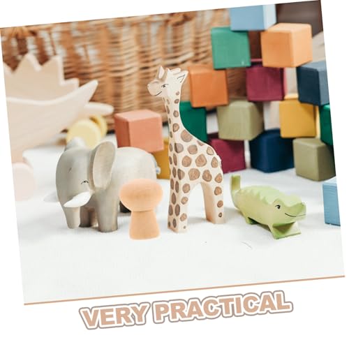 ARTIBETTER 30 Stück Teiliges Unbemalte Holzpilz-figuren Kindgerechte Holz-peg Puppen zum Bemalen X DIY Bastelspielzeug für Kreative Malprojekte und Frühkindliche von Artibetter