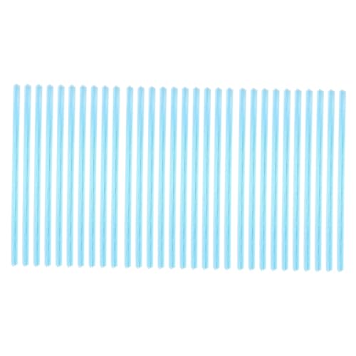 ARTIBETTER 30 Stück Transparent Pull Rod Clip Büroklammern Bucheinbände Veranstalter Bindeleisten für Bücher gleiten Bindemittel Zubehör Zertifikatordner Buchbindeklammern Binderclip Abs Blau von Artibetter