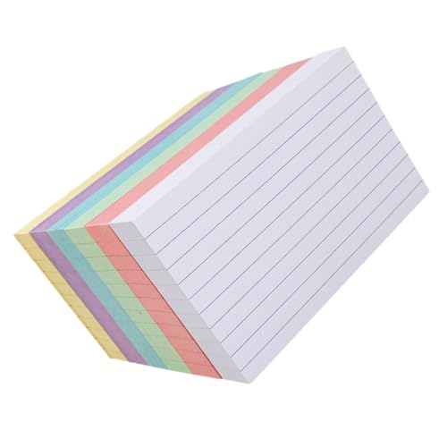 ARTIBETTER 300 Stück Bunte Linierte Karteikarten Papier Blanko Indexkarten mit Farben Glatte Schreiboberfläche Praktisch und Vielseitig für Büro Schule Lernen Notizen und Planung von Artibetter