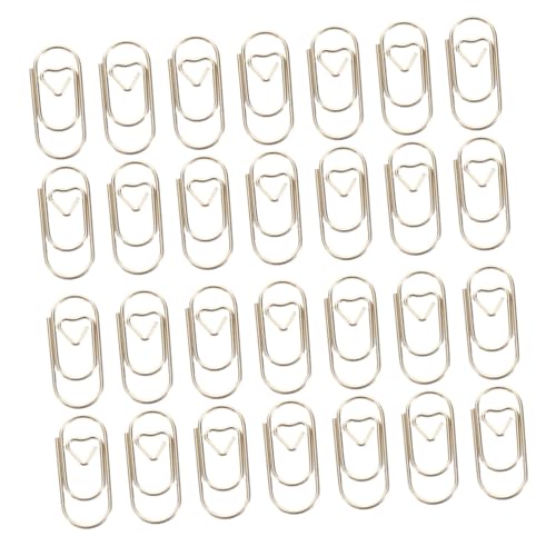 ARTIBETTER 300 Stück Herzförmige Mini Metall Büroklammern Stabile Goldfarbene Lesezeichenclips für Notizen Journale Dokumente Scrapbooking und Bürobedarf von Artibetter