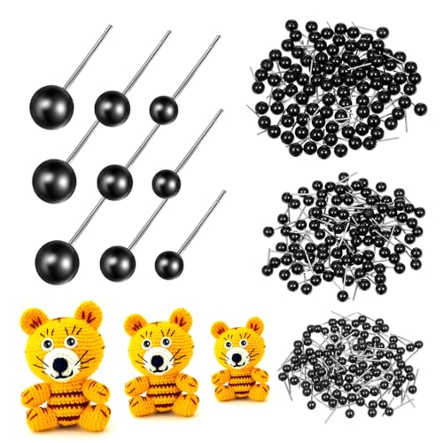 ARTIBETTER 300 Stück Plastikaugen für Puppen und Bastelarbeiten für Nadelfilzen DIY Projekte und Amigurumi Langlebig und Vielseitig Einsetzbar von Artibetter