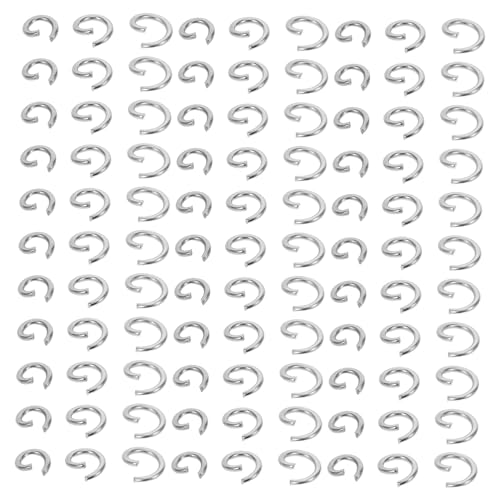 ARTIBETTER 300 Stück Teiliges Edelstahl Sprengringe Korrosionsbeständig Schmuckverbinder für Armbänder Halsketten Schlüsselanhänger DIY Zubehör Silberfarben ARTIBETTER 300 Stück Teiliges Edelstahl Sprengringe Korrosionsbeständig Schmuckverbinder für Armbänder Halsketten Schlüsselanhänger DIY Zubehör Silberfarben von Artibetter