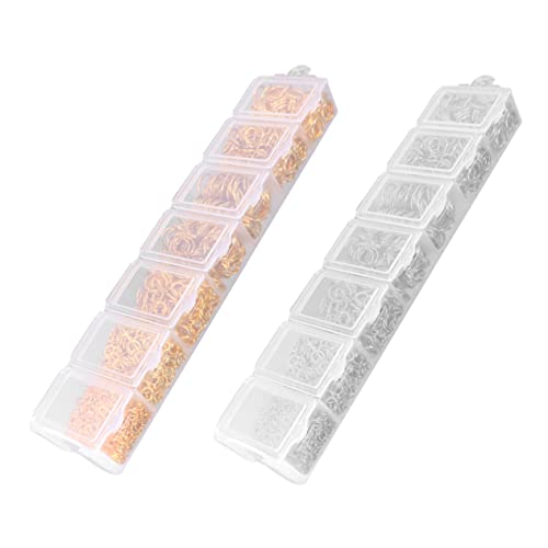 ARTIBETTER 3000 Stück Schmuckherstellung Offene Ringe Set Silbern und Gold Diy Biegeringe für Schmuckzubehör für Ketten und Armbänder und Farbbeständig ARTIBETTER 3000 Stück Schmuckherstellung Offene Ringe Set Silbern und Gold Diy Biegeringe für Schmuckzubehör für Ketten und Armbänder und Farbbeständig von Artibetter