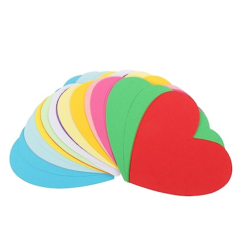 ARTIBETTER 30Stücke Entzückende Herz Papierausschnitte für DIY Dekoration Farbenfrohe Papierschnitt für Klassenzimmer Bulletin Boards und Bastelprojekte von Artibetter