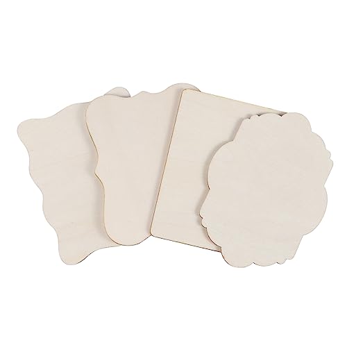 ARTIBETTER 32 Stück leere Holzspäne pieces naturholz holzpanele malerstaffelei Tischdekoration holzplatte Weihnachten Dekorationen leere Ornamente DIY holz versorgung Holzausschnitte hölzern von Artibetter