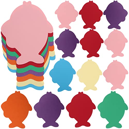 ARTIBETTER 35 Stück Teiliges Bunte Fisch Papierausschnitte für Kindergarten und Klassenzimmerdekoration Diy Bastelmaterial für Kreative Wandgestaltung und Fröhliche von Artibetter