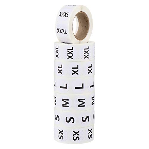 ARTIBETTER 3500 Stück Xs S Xl Xxl Xxxl Praktische Etiketten für Einfache Organisation und Kennzeichnung von Artibetter