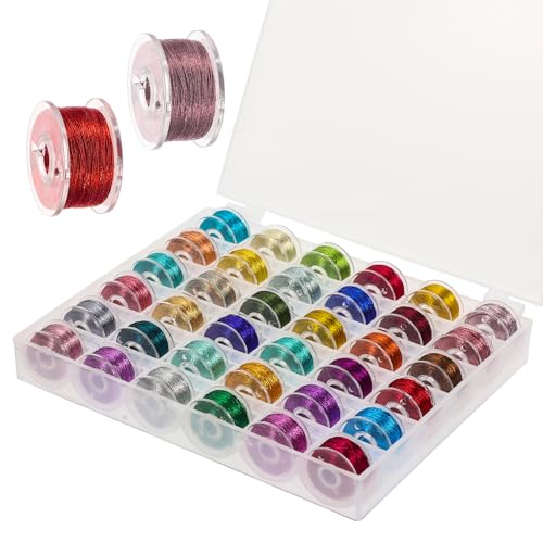 ARTIBETTER 36 Rollen Metallisches Stickgarn Bunte Diy Stickfäden für Handarbeiten für Anfänger und Bastler Leicht und Tragbar Vollständiges für Gestalten ARTIBETTER 36 Rollen Metallisches Stickgarn Bunte Diy Stickfäden für Handarbeiten für Anfänger und Bastler Leicht und Tragbar Vollständiges für Gestalten von Artibetter