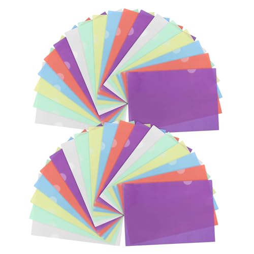 ARTIBETTER 36 Stück Ordnersatz Bürobedarf Aktenordner Papierordner Dokumentenschutzdokumente Pastellordner Dateiordner Pastell Ordner Registerkarten Transparente Taschenärmel Plastik von Artibetter