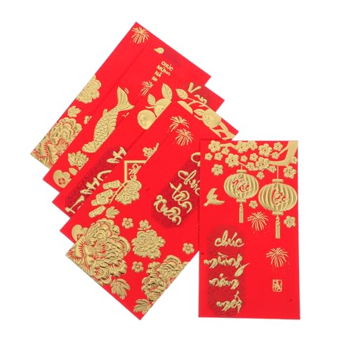 ARTIBETTER 36 Stück Teiliges Vietnamische Lunar Year Money Envelopes mit Glückssymbolen Rote Li Xi Umschläge für Geldgeschenke zu Tet Traditionelle Lange Verpackung für Neujahrsfeiern und ARTIBETTER 36 Stück Teiliges Vietnamische Lunar Year Money Envelopes mit Glückssymbolen Rote Li Xi Umschläge für Geldgeschenke zu Tet Traditionelle Lange Verpackung für Neujahrsfeiern und von Artibetter