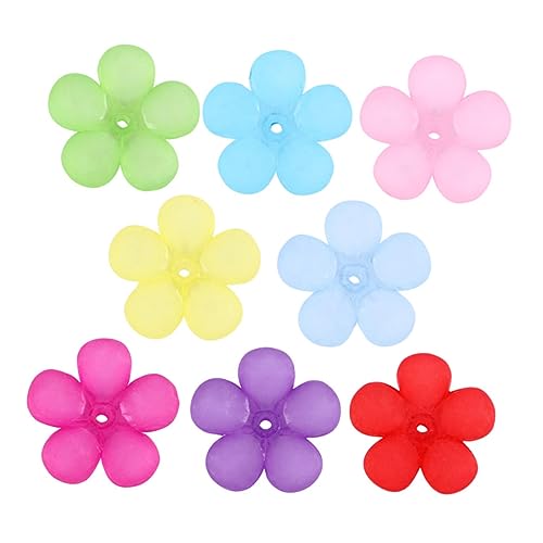 ARTIBETTER 380Stücke DIY Blumenperlen Teiliges Acryl Zufällige Farben für Schmuckherstellung Bastelaccessoires für Halsketten Armbänder und Ohrringe Romantische Dekorationen von Artibetter