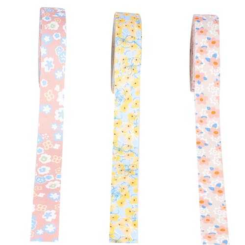 ARTIBETTER 3Rollen DIY Geschenkband Handgefertigtes Blumenprägung Band für Kreative Dekorationen für Hochzeiten Partys und Geschenkverpackungen von Artibetter