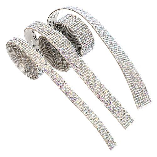 ARTIBETTER 3Rollen Selbstklebendes Strassband Dekoratives Diamantband für DIY Kleidung Hochklassige Strassbänder Reihig Reihig Reihig Vielseitig Einsetzbar ARTIBETTER 3Rollen Selbstklebendes Strassband Dekoratives Diamantband für DIY Kleidung Hochklassige Strassbänder Reihig Reihig Reihig Vielseitig Einsetzbar von Artibetter