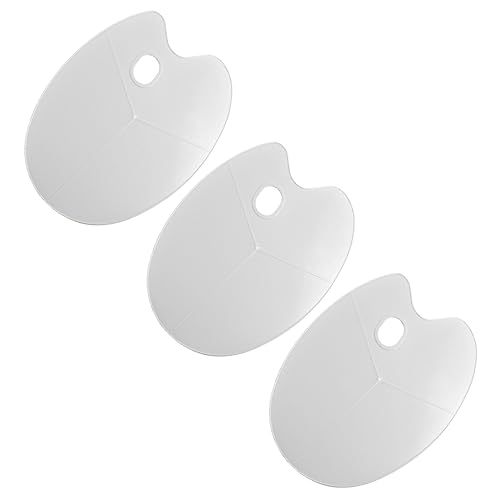 ARTIBETTER 3Stücke Palette für Acrylmalerei Mischplatte für Künstler Hobbyisten und Studenten Praktische und Ergonomische Malzubehör von Artibetter