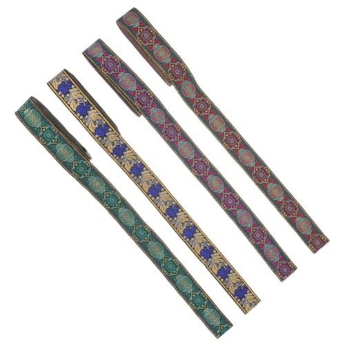 ARTIBETTER 4 Rollen Ethnische Stickerei Geschenkband Verschleißfestes Dekoratives Band Für Diy Geschenkverpackung Kleidung Accessoires ARTIBETTER 4 Rollen Ethnische Stickerei Geschenkband Verschleißfestes Dekoratives Band Für Diy Geschenkverpackung Kleidung Accessoires von Artibetter