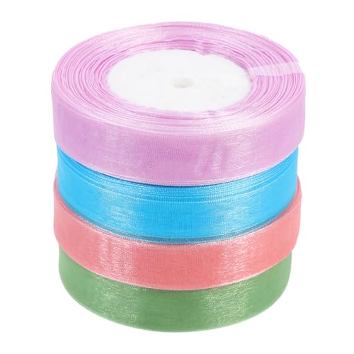 ARTIBETTER 4 Rollen Geschenkband Dekoratives Tying Ribbon und Breit für DIY Bastelprojekte Geschenkverpackungen und Feiern von Artibetter