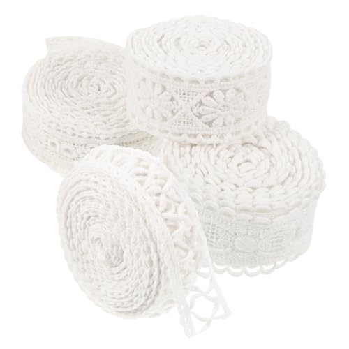 ARTIBETTER 4 Rollen Spitzenband Dekoratives Spitzenbändchen für Diy Kleidung Hochzeits und Partydekoration Yards Verschiedene Designs für Bastelprojekte und Scrapbooking ARTIBETTER 4 Rollen Spitzenband Dekoratives Spitzenbändchen für Diy Kleidung Hochzeits und Partydekoration Yards Verschiedene Designs für Bastelprojekte und Scrapbooking von Artibetter