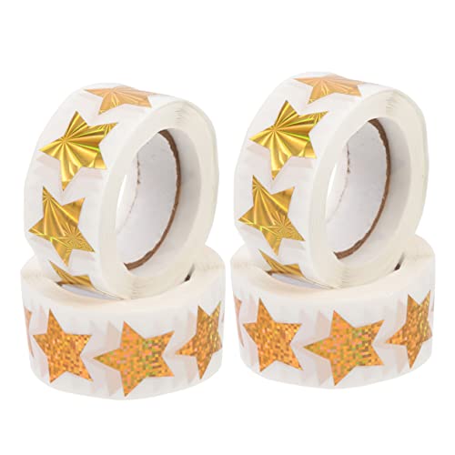 ARTIBETTER 4 Rollen Sterne-aufkleber Etikettenaufkleber Fünfzackige Sternaufkleber Aufkleber-etiketten Sterne Aufkleber Danke Dekorativ Niedliche Siegelaufkleber Beschichtetes Papier Golden ARTIBETTER 4 Rollen Sterne-aufkleber Etikettenaufkleber Fünfzackige Sternaufkleber Aufkleber-etiketten Sterne Aufkleber Danke Dekorativ Niedliche Siegelaufkleber Beschichtetes Papier Golden von Artibetter