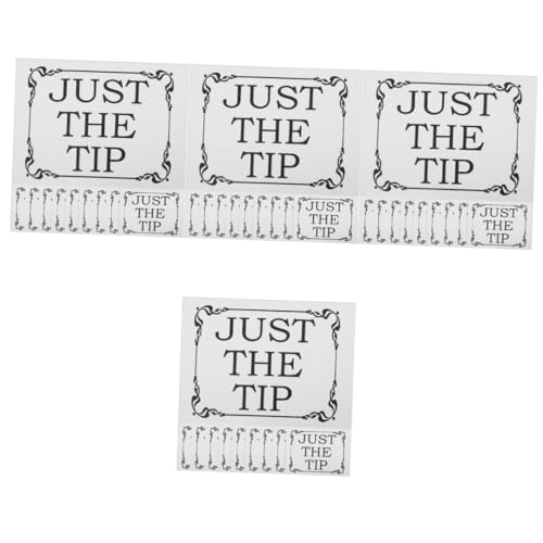 ARTIBETTER 4 Sätze Aufkleber Für Restaurants Klebrig Aufkleber Ästhetisch Etiketten Etikett Für Restauranttipp Restaurantzubehör Etikett Für Geschäft Papier 10 Stück * 4 von Artibetter