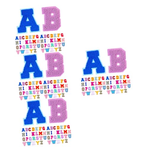 ARTIBETTER 4 Sätze Aufnäher Zum Aufbügeln Teiliges Farbenfrohen Stoffbuchstaben Für Diy Kleidung Taschen Hüte Und Mehr Langlebige Und Praktische Reparatur Und Dekorationslösung 52 Stück * 4 von Artibetter