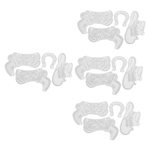 ARTIBETTER 4 Sätze Boot Cutting Die Diy Prägewerkzeug Karbonstahl für Scrapbooking Papierarbeiten und Stanzformen Karten und Bastelprojekte von Artibetter