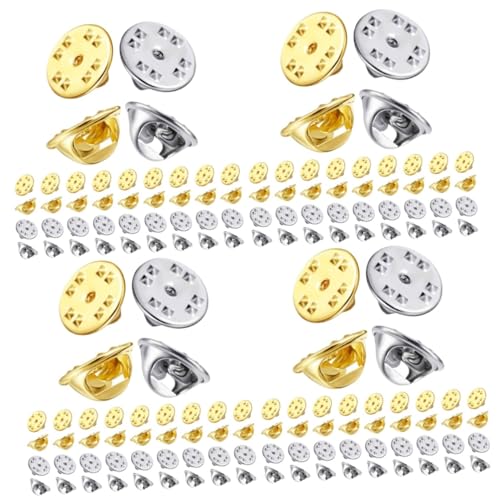 ARTIBETTER 4 Sätze Brosche Pin-backs-verriegelung Zur Schmuckherstellung Boutonniere Pins Schlüssel Stiftunterlage Für Bastelarbeiten Schmuckherstellung Stiftrückseiten Kupfer 50 Stück * 4 von Artibetter