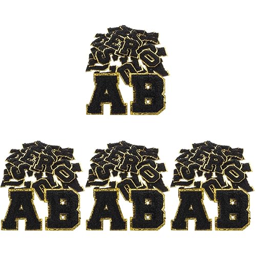 ARTIBETTER 4 Sätze Buchstaben Gestickte Patches Für Kleidung Vielseitige Flicken Zum Aufnähen Und Bügeln Für Jacken Jeans Taschen Und Handarbeiten Für Reparaturen Und Dekoration 26 Stücke * 4 von Artibetter