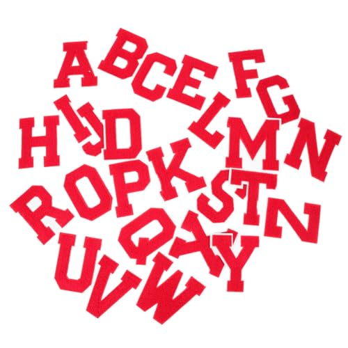 ARTIBETTER 4 Sätze Buchstaben Stickerei Logo Verschiedene Buchstaben Kleidungsaufnäher Chenille Buchstaben Hutaufnäher Für Kleidung Dekorative Jacke Kindermantel Kleidung Für 26 Stück * 4 von Artibetter