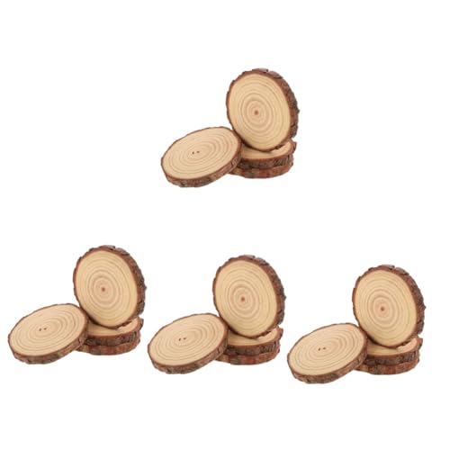 ARTIBETTER 4 Sätze Dekorationen Aus Holzspänen Ästhetisch Veranstaltungsdekor Hochzeitstischnummernprotokoll Wald Party Holzhandwerk Natürliche Runde Holzscheiben Hölzern Beige 4 Stück * 4 von Artibetter