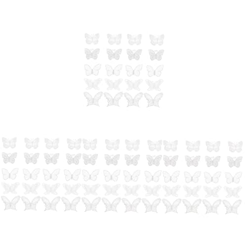 ARTIBETTER 4 Sätze Diy Schmetterlings Applikationen Hochwertige Stoff Patches Für Hochzeitskleider Kleidung Haarschmuck Stickerei Mit Feiner Verarbeitung Für Kreative Projekte 50 Stück * 4 von Artibetter
