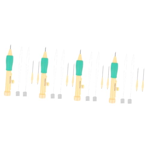 ARTIBETTER 4 Sätze Diy Stickerei Set Punch Needle Nähnadeln für Anfänger mit Vielseitigen Stickwerkzeugen für Projekte und Handarbeiten für Stoffe und Diy Kunstwerke von Artibetter