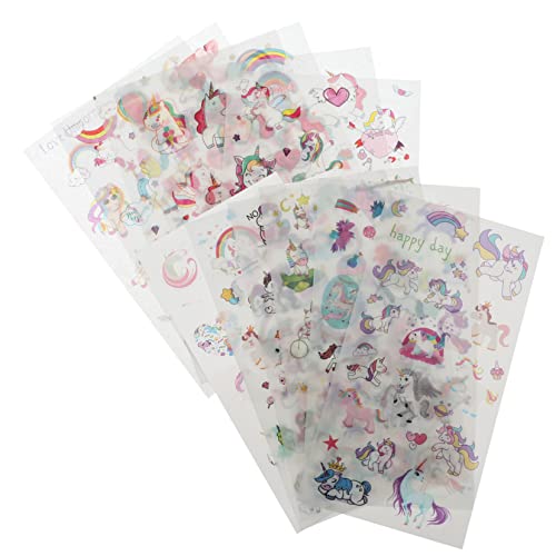 ARTIBETTER 4 Sätze Einhorn-Aufkleber Kinderaufkleber für Partytüten Buchaufkleber Aufkleber scrapbooking sticker scrapbook stickers stickern Aufkleber aus Washi-Papier Album-Aufkleber von Artibetter