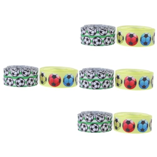 ARTIBETTER 4 Sätze Fußball Dekorationsband Breit Elegantes Geschenkband Für Kuchendekoration Diy Bastelprojekte Und Dekorationen Für Fußballpartys 2 Rollen * 4 von Artibetter