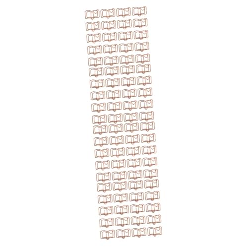 ARTIBETTER 4 Sätze Geformte Büroklammer Markierungen Zwischenablage Tierische Büroklammern Streifen Lesezeichen Schicke Büroklammern Standard Memo-clip Golden Rostfreier Stahl 20 Stück * 4 von Artibetter