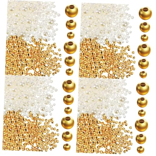 ARTIBETTER 4 Sätze Goldperlen + Perlen Lose Kleine Perlen Sortiert Schmuckperlen Reiz Mini -metallhalterperle Perlen Für Schmuck Runde Perlen Abstandsperlen Winzige Perlen 900 Stück * 4 ARTIBETTER 4 Sätze Goldperlen + Perlen Lose Kleine Perlen Sortiert Schmuckperlen Reiz Mini -metallhalterperle Perlen Für Schmuck Runde Perlen Abstandsperlen Winzige Perlen 900 Stück * 4 von Artibetter