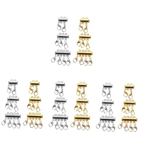 ARTIBETTER 4 Sätze Halskette Mit Magnetischer Brust Zauber Für Mädchen Geschichtete Halskette Verschluss Magnetischer Schmuckverschluss Mehrfach-halskettenverschluss Zinklegierung 6 Stück * 4 von Artibetter