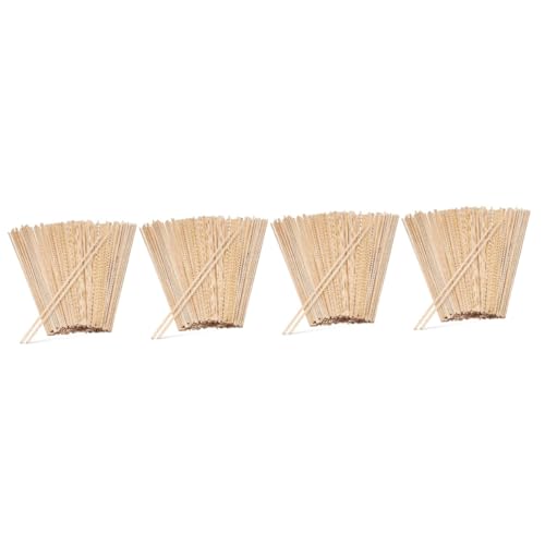ARTIBETTER 4 Sätze Holzstreifen Diy -materialien Quadratische Dübelstangen Schüttgut Bastelstangen Basswood -streifen Vierkantdübel Aus Hartholz Klein Holzdübelstangen Diy-stick 150 Stück * 4 von Artibetter