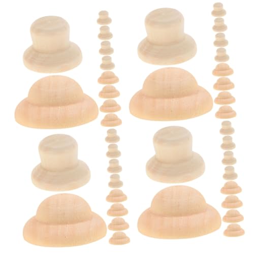 ARTIBETTER 4 Sätze Hut Für Peg-puppen Miniatur-puppenhüte Diy -handwerkshüte Diy Unvollendete Peg-puppen-mütze Unfertiger Puppenhut Aus Holz Beige 40 Stück * 4 ARTIBETTER 4 Sätze Hut Für Peg-puppen Miniatur-puppenhüte Diy -handwerkshüte Diy Unvollendete Peg-puppen-mütze Unfertiger Puppenhut Aus Holz Beige 40 Stück * 4 von Artibetter