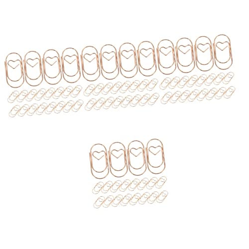 ARTIBETTER 4 Sätze Lesezeichen Aus Metall Goldene Büroklammern Clip Spaltet Sich Größe Bunt Papierklemmen Dekoklammern Kleine Büroklammern Kreativ Geformte Büroklammern Rose Gold 20 Stück * 4 ARTIBETTER 4 Sätze Lesezeichen Aus Metall Goldene Büroklammern Clip Spaltet Sich Größe Bunt Papierklemmen Dekoklammern Kleine Büroklammern Kreativ Geformte Büroklammern Rose Gold 20 Stück * 4 von Artibetter