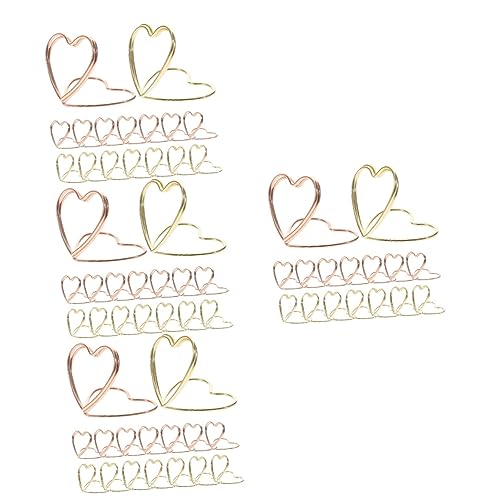 ARTIBETTER 4 Sätze Love Paper Pin Dekorativ Neuartige Büroklammern Clips Briefpapier Büroartikel Büromaterial Schreibtischzubehör Für Studenten Rechnungen Fixieren Büroklammer 24 Stück * 4 von Artibetter