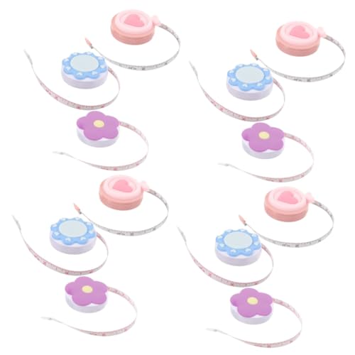 ARTIBETTER 4 Sätze Macaron Tape Body Maßband Mini Maßband Flexibles Maßband Mini Maßband Nähmaßband Schneidertuch Lineal Maßband Für DIY Kunststoffband 3 Stück * 4 von Artibetter
