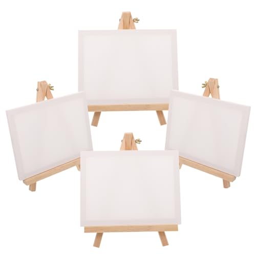 ARTIBETTER 4 Sätze Mini mit Multifunktionalen Staffeleien Teiliges DIY Malset für Projekte für Öl und Aquarellmalerei Langlebige Holzmaterialien Künstler und Hobbyisten von Artibetter