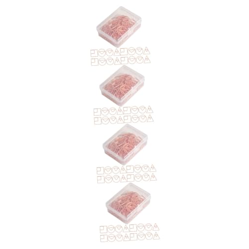 ARTIBETTER 4 Sätze Multi-gebrauchspapierclips Das Büro Mittel Schreibtisch Schul- Und Bürobedarf Neuheitsdateiclip Büro Büroklammern Dateiclips Süße Büroklammern Eisen Rose 60 Stück * 4 von Artibetter