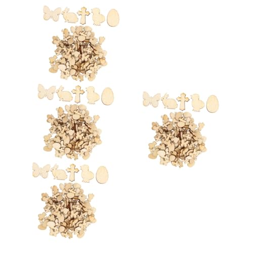 ARTIBETTER 4 Sätze Ostern Selber Machen Kaninchen Ausgeschnitten Ei Kreuzen Für Bastelbedarf & Materialien Kreuzdekor Dekorationen Hausdekoration Ausschnitte Hölzern 300 Stück * 4 von Artibetter