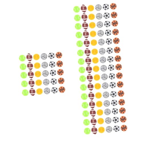ARTIBETTER 4 Sätze Perlen-anhänger Sport Softball-perlen Sortiert Bunt Farbig Perlen Für Jungen Lose Schmuckperle Kleine Schmuckperlen Spacer Perlen Polymer-ton 200 Stück * 4 von Artibetter