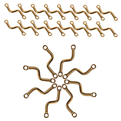 ARTIBETTER 4 Sätze S Förmige Verbindungsstäbe Für Schmuckherstellung Diy Zubehör Für Ohrringe Armbänder Und Langlebigem Für Projekte Und 150 Stück * 4 von Artibetter