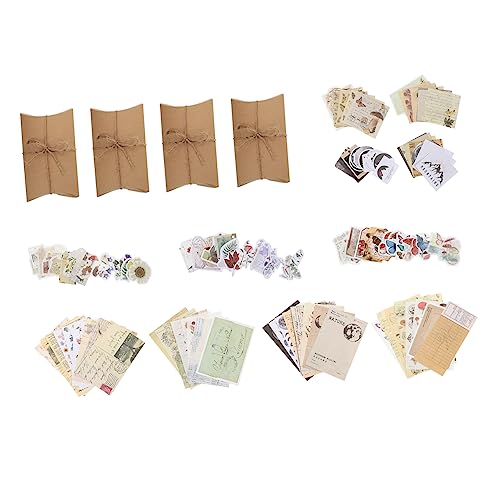 ARTIBETTER 4 Sätze Scrapbook Sticker Teilig Vintage Diy Material Papier Aufkleber für Bullet Journaling Zubehör Handgemacht Tagebuch Dekoration Sicher und Langlebig von Artibetter