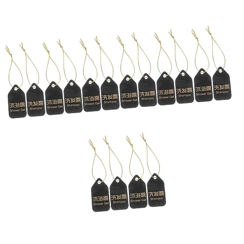 ARTIBETTER 4 Sätze Shampoo Und Duschgel Tags Badezimmerzubehör Für Etiketten Toilettenartikel Duschflaschenetikett Duschgel-tags Badezimmer-etikett Shampoo-spender-tag Acryl von Artibetter